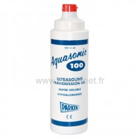 Gel de contact échographie bleu Aquasonic Parker