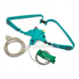 Ceinture ECG Levmed à sangles connecteur sans vis
