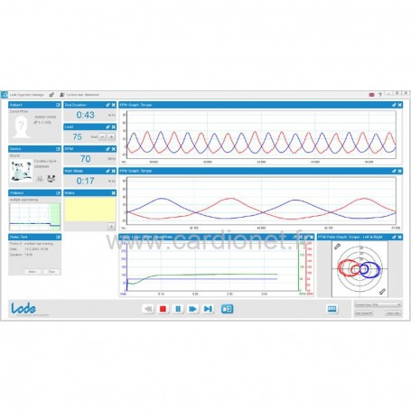 Logiciel LODE LEM 10 (Lode Ergometry Manager)